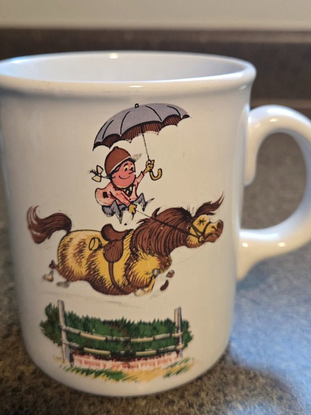 Vintage Tams Norman Thelwell Pony Mug – Made in England